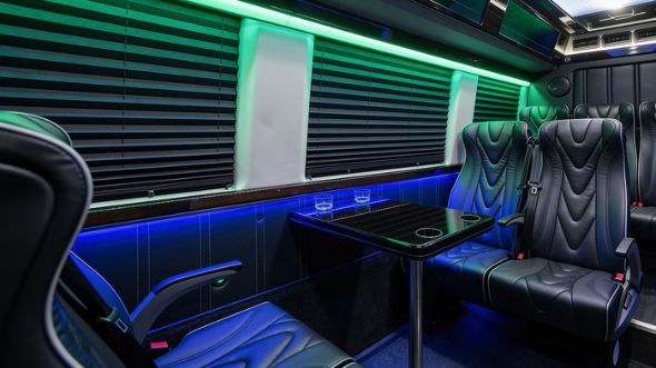 18 passenger sprinter van inside warren