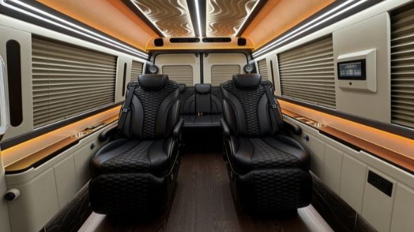 8 passenger sprinter van inside warren