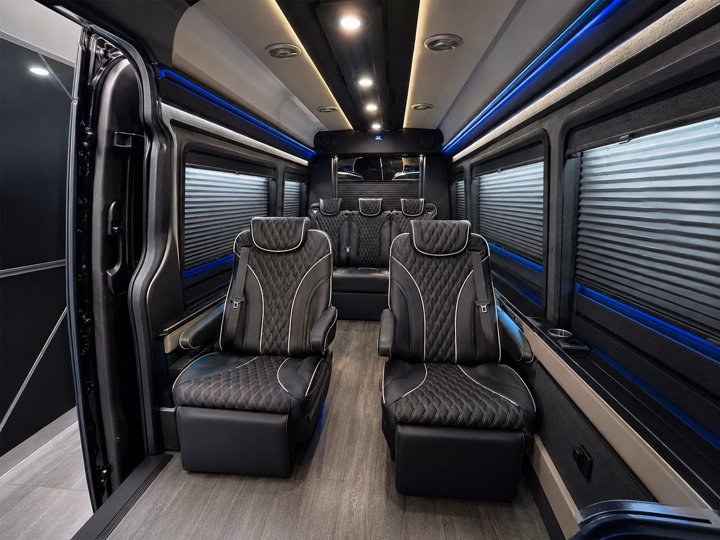 warren 12 passenger sprinter van inside