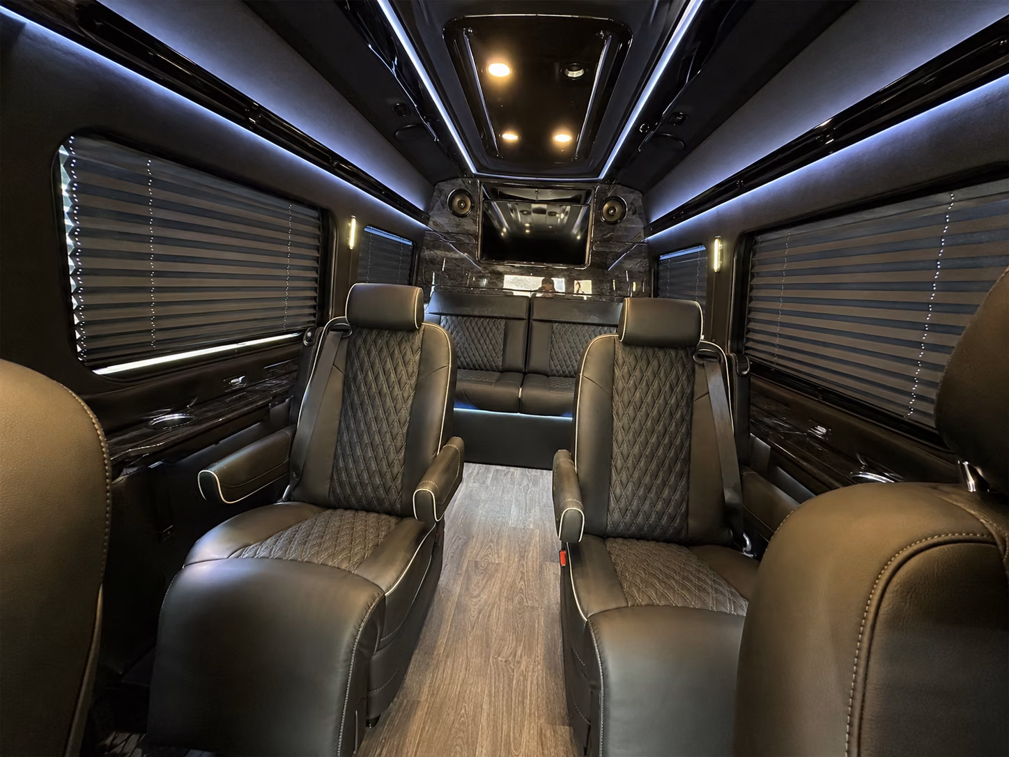 warren 12 passenger sprinter van interior