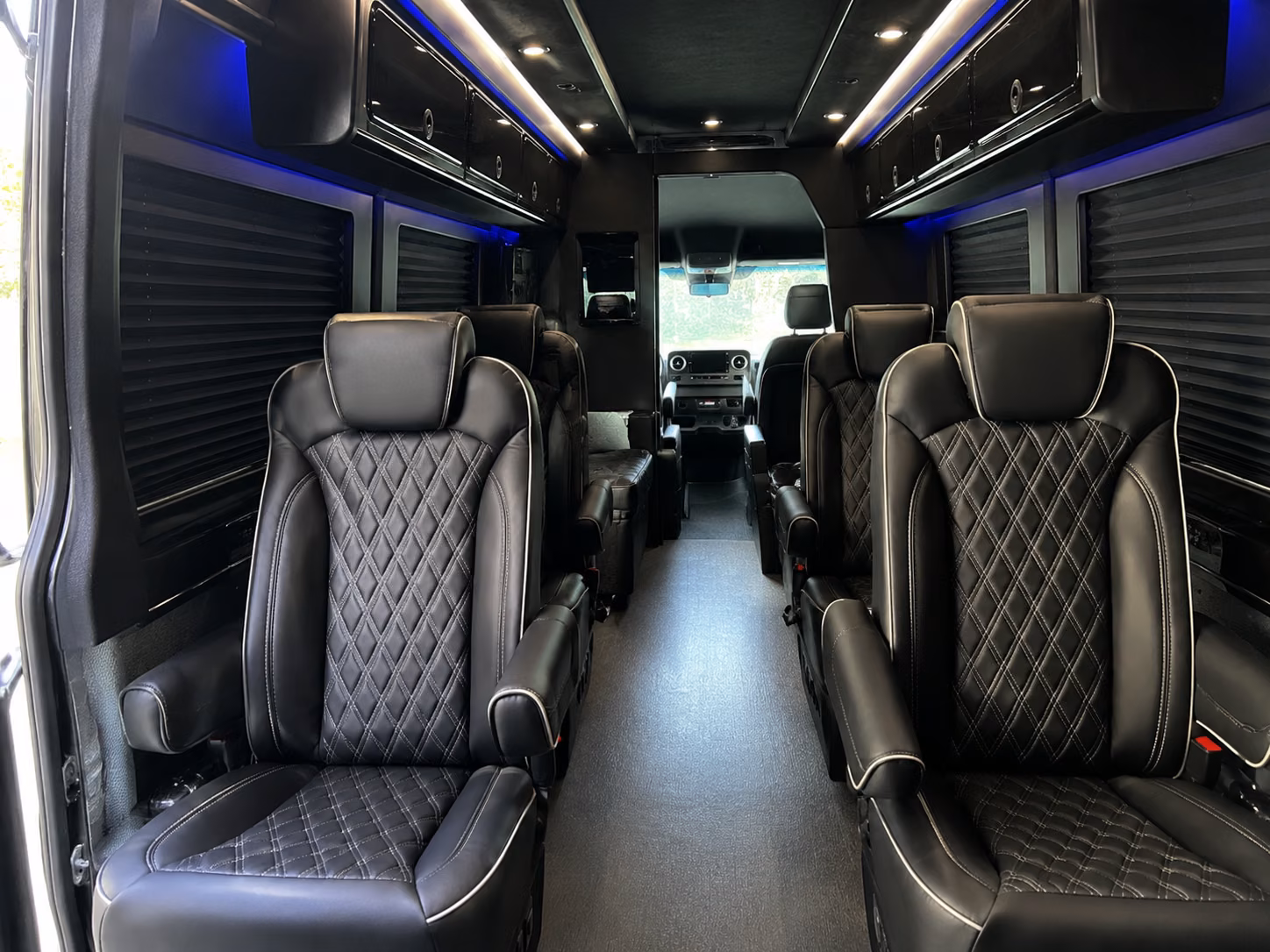warren 18 passenger sprinter van inside