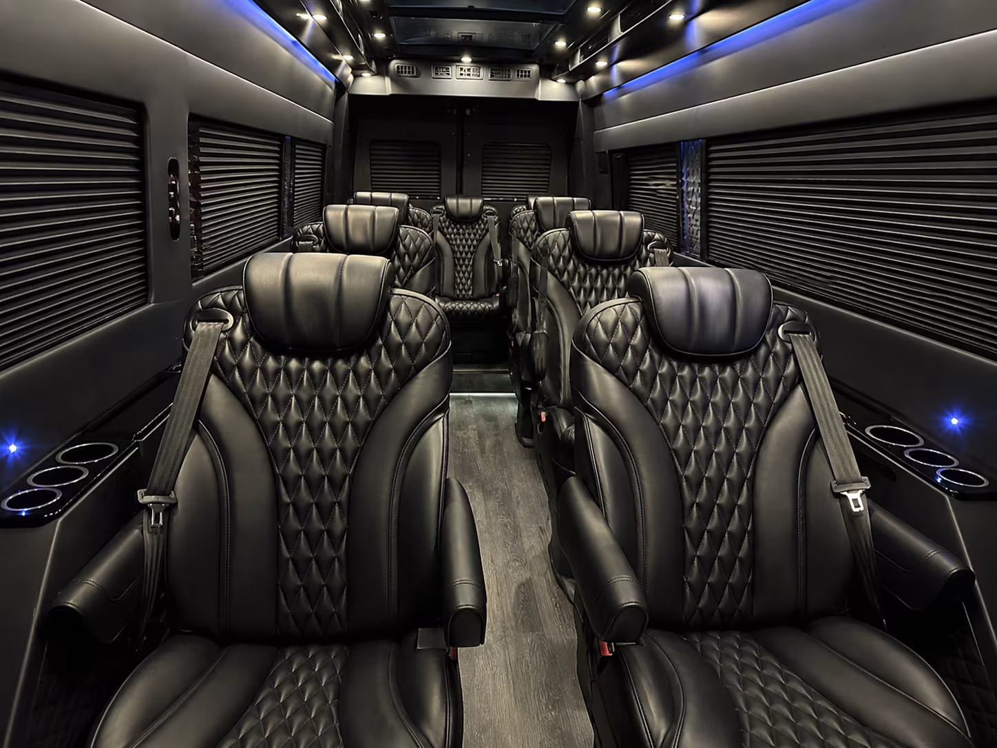 warren 18 passenger sprinter van interior