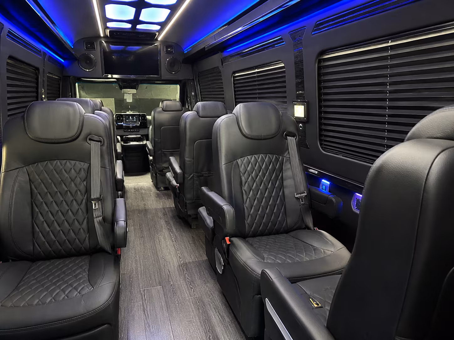 warren 8 passenger sprinter van interior