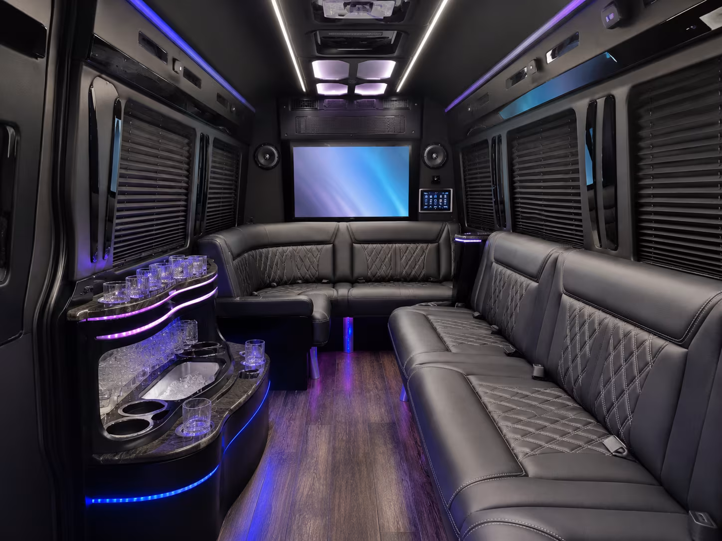 warren sprinter limousine inside