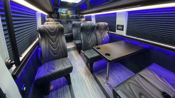 warren 18 passenger sprinter van interior