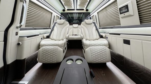 warren 8 passenger sprinter van interior